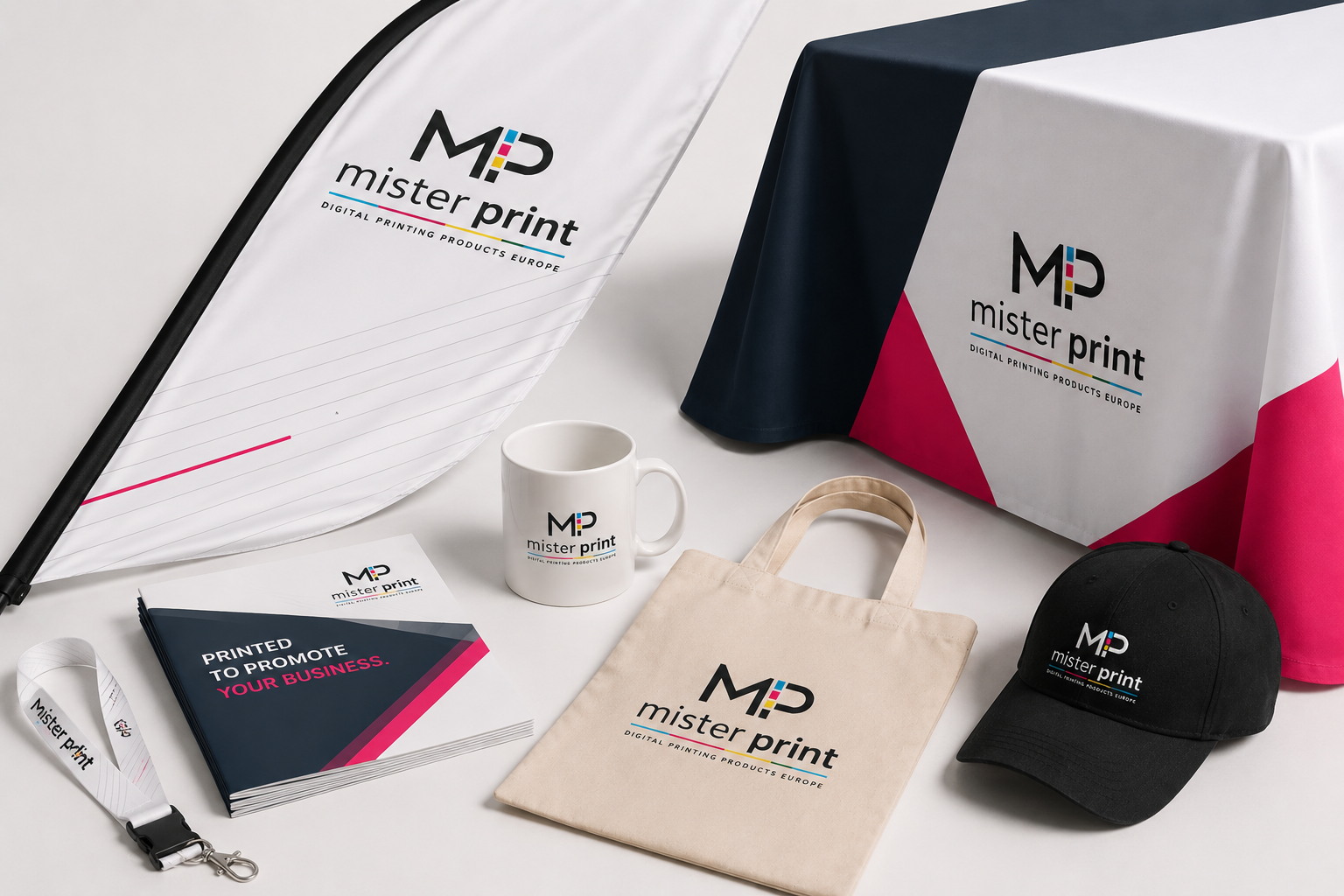 Mister Print promotional printing product showcase