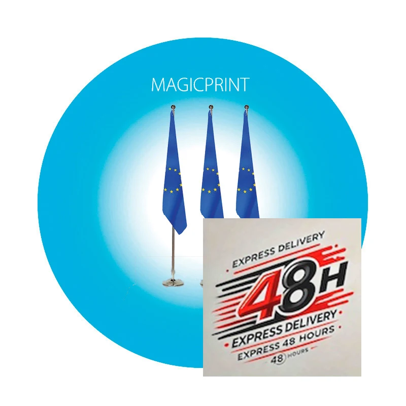 Large Desk Flagpole with Satin Flag – EXPRESS