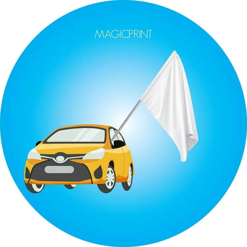 Custom car flag