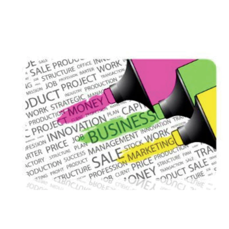 Card with fluorescent printing