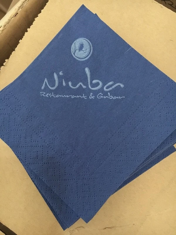 COLORED paper napkins