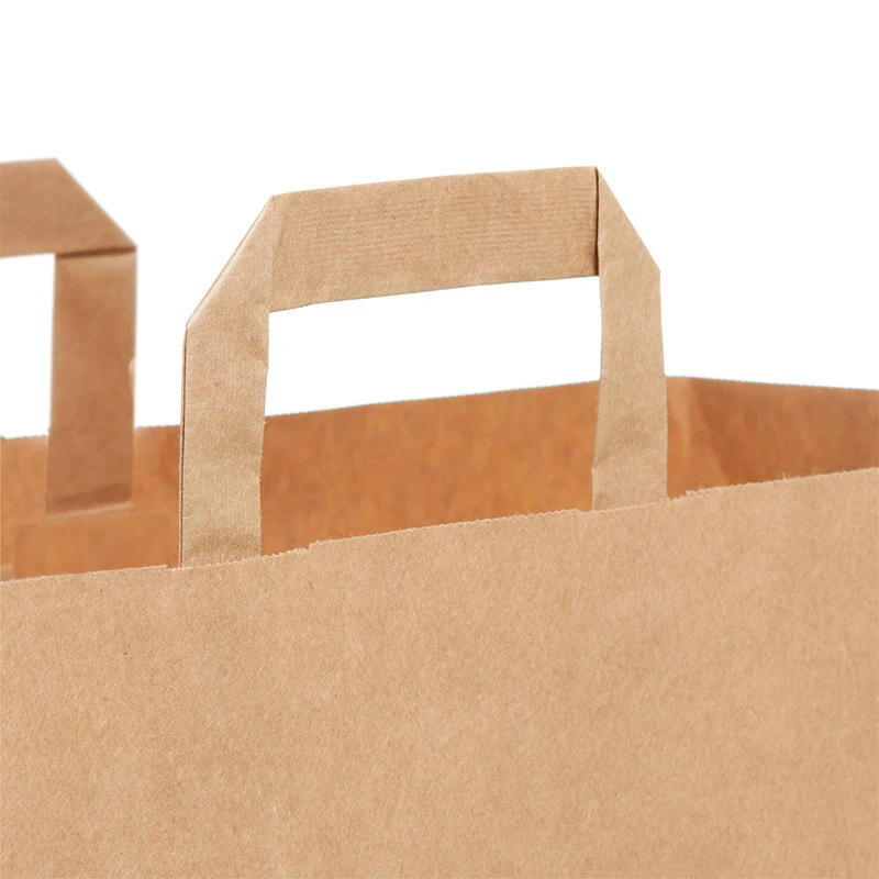 “Doggy Bag” Paper Bags with flat handles