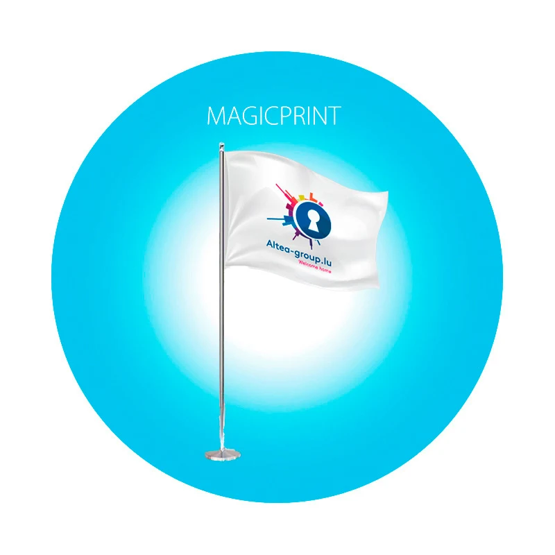 Flag printing Office advertising pole