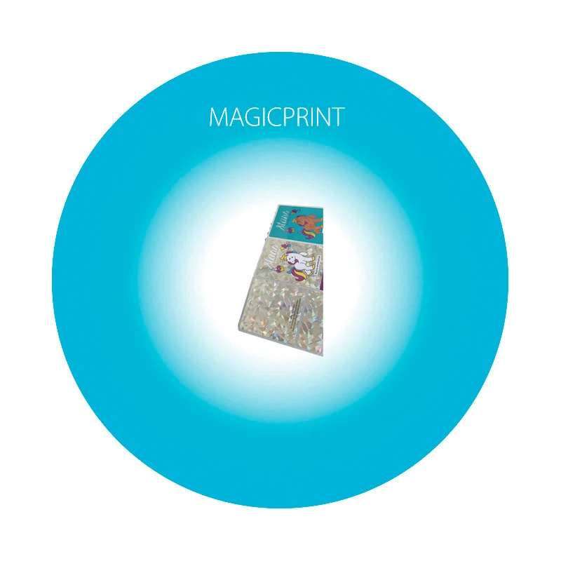 Holographic sticker with scale decoration