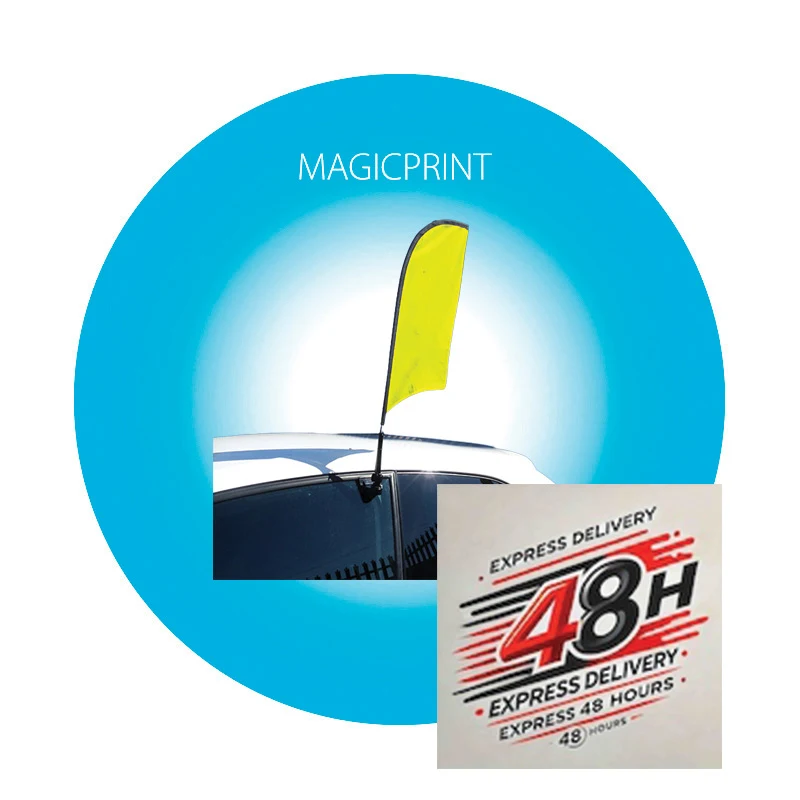 Mini winflag (feather shape) for car – EXPRESS