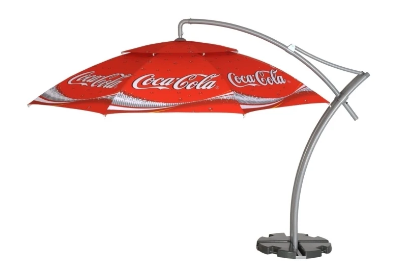 Personalized advertising offset parasol