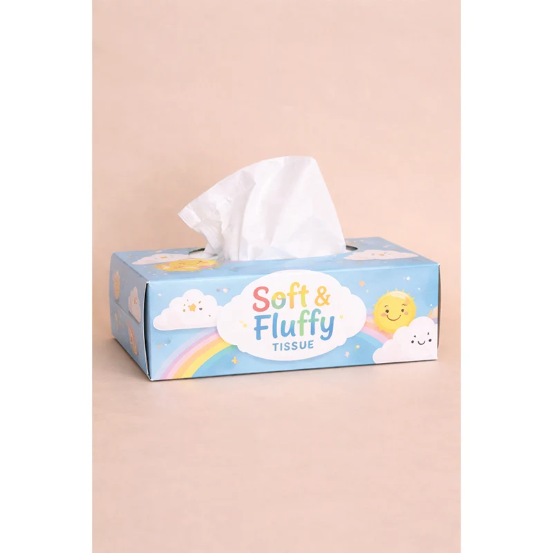 Personalized rectangular box of 100 tissues