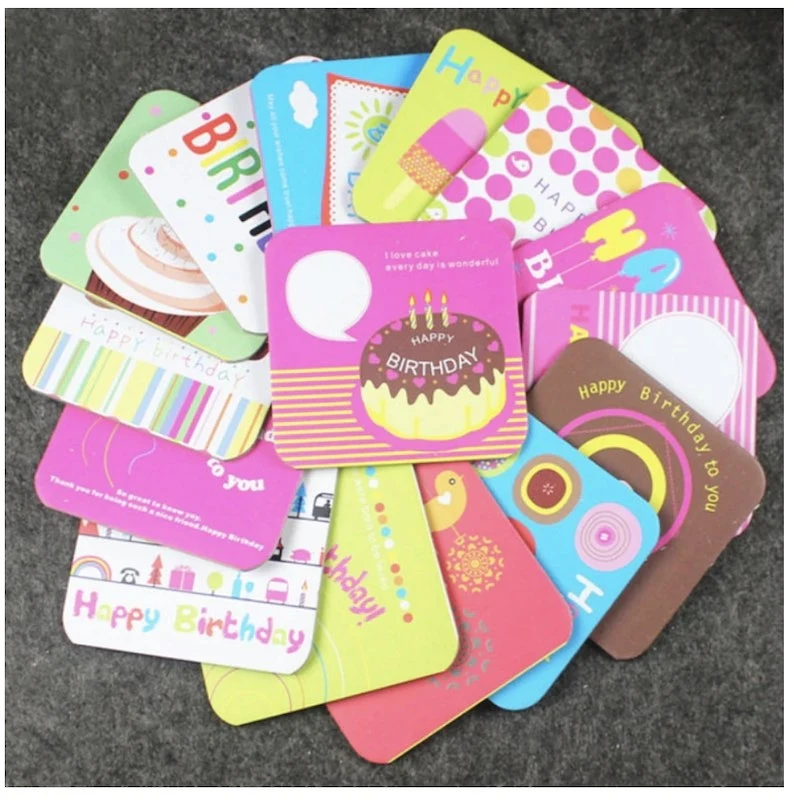 Square cardboard coaster