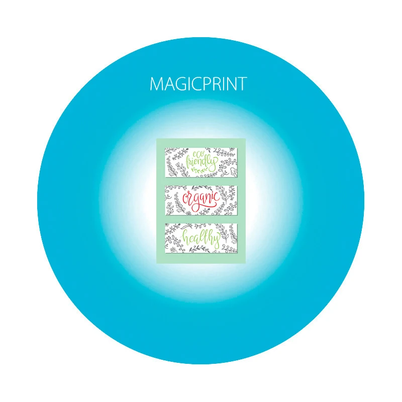 White coated paper sticker